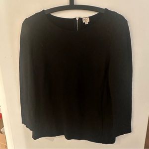 Aritzia Black Top with small front pocket detail